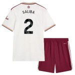 Günstige Fußballtrikots Arsenal Saliba 2 Kinder 3rd trikot 2025-26 Kurzarm